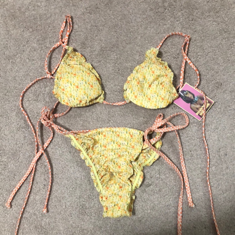 NWT Strawberry Milk Mob Bikini Set - Size M